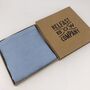 Irish Linen Pocket Square In Light Blue, thumbnail 2 of 3