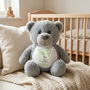 Personalised Animal Alphabet Grey Baby Teddy Bear, thumbnail 1 of 10