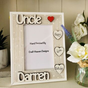 Personalised Uncle Photo Frame 40th Birthday Gift, 4 of 7
