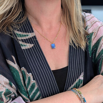 The Rectangle Labradorite Necklace, 2 of 10