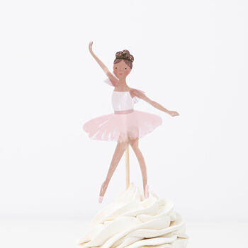Ballerina Cupcake Kit With 24 Toppers, 7 of 10