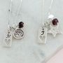 Personalised Zodiac And Silver Tag Charm Necklace, thumbnail 6 of 12