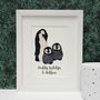 Personalised Penguin Family Embroidered Artwork, thumbnail 4 of 4