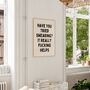 Have You Tried Swearing? It Really Helps | Black And Cream | Art Print, thumbnail 3 of 4