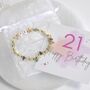 21st Birthday Dainty Crystal Friendship Bracelet Gift, thumbnail 6 of 7