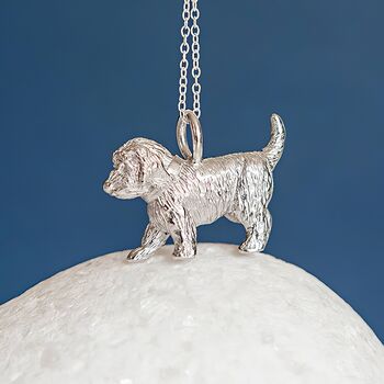 Personalised Sterling Silver Cockapoo Necklace, 3 of 10