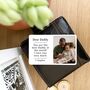 Personalised Photo Metal Wallet Card For Dad, thumbnail 4 of 5