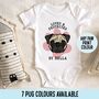 Personalised Pug Baby Onesie, thumbnail 1 of 6