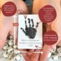 Personalised Handprint And Message Ceramic Magnet, thumbnail 1 of 3