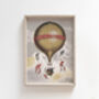 Vintage Hot Air Balloon Giclée Wall Art, thumbnail 3 of 5