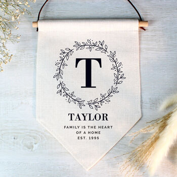 Personalised Floral Wedding Hanging Banner, 3 of 3