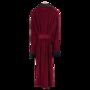 Astor Luxury Cotton Long Velvet Robe In Burgundy, thumbnail 3 of 6