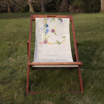 Personalised Letter Beach And Garden Deckchair, 3 of 12