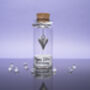 Personalised 25th Silver Colour Heart Anniversary Mini Bottle Gift, thumbnail 2 of 3