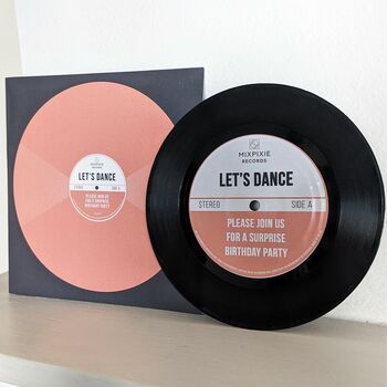 Personalised Wedding And Party Record Invitations, 5 of 5