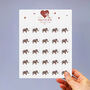 Butterfly Elephant Stickers, thumbnail 1 of 12