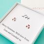 Personalised Sterling Silver Dog Santa Christmas Earrings, thumbnail 1 of 3