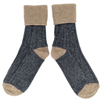 Cashmere Blend Slouch Socks, 7 of 8