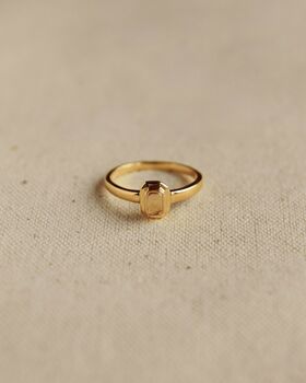 Frances Gold Vermeil Birthstone Ring, 11 of 12