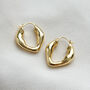 Organic Chunky Hoop Earrings, thumbnail 1 of 2