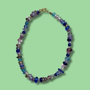 Selma Murano Glass Beaded Necklace, 6 of 11