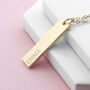 Personalised Gold Plated Bar Necklace, thumbnail 1 of 5