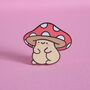 Mushroom Enamel Pin | Cute Pin Badges, thumbnail 5 of 5