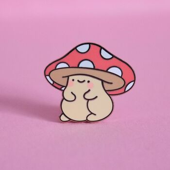 Mushroom Enamel Pin | Cute Pin Badges, 5 of 5