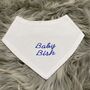 Personalised Embroidered Triangle Baby Bib, thumbnail 6 of 10