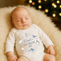 Pesonalised First Christmas Bodysuit / Babygrow Winter Animals, thumbnail 1 of 8