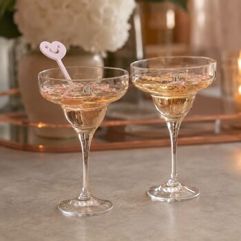 Personalised His And Hers Cocktail Glass Anniversary, 3 of 11