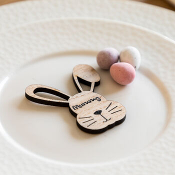 Personalised Easter Place Cards Bunny Head, 4 of 5