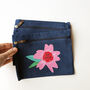 Denim Heart Make Up Bag, thumbnail 4 of 4