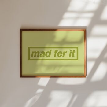 Oasis Mad Fer It Print / Oasis Keep Sake / Oasis Poster / Oasis Memorabilia / Oasis Mania / Oasis Print / Northern Art / Manchester Art, 3 of 4