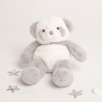 Gift Boxed Grey Soft Plush Panda Toy, 2 of 4