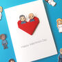 Personalised Couple Valentine's Day Origami Heart Card, thumbnail 5 of 8
