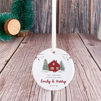 First Christmas In New Home Ceramic Ornament, 6 of 7