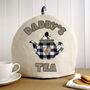 Personalised Embroidered Tea Pot Cosy Gift For Father's Day, thumbnail 1 of 12