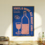 Wine And Vinyl Poster, thumbnail 7 of 8