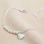 Personalised Freshwater Pearl Silver Plated Bracelet, thumbnail 2 of 5