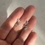 Sterling Silver Snake Stud Earrings, thumbnail 3 of 8