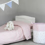 Pink Stripe Duvet Cover And Pillowcase Set Two Sizes, thumbnail 2 of 9