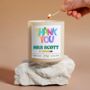 Personalised Thank You Teacher Candle For Teacher Appreciation, thumbnail 2 of 6