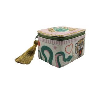 Embroidered Tattoo Decorated Jewellery Box, 9 of 10