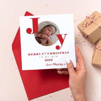1st Christmas Photo Card For Mummy, 3 of 3