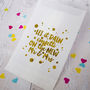 Set Of 10 Foil 'Mr And Mrs' Confetti Bags, thumbnail 1 of 3
