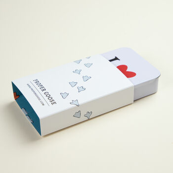 Personalised I Heart Playing Cards In A Tin, 4 of 7