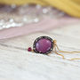 Ruby And Diamond Pave Necklace, thumbnail 4 of 10