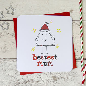 'bestest Mum Funny Christmas Card By Parsy Card Co | notonthehighstreet.com