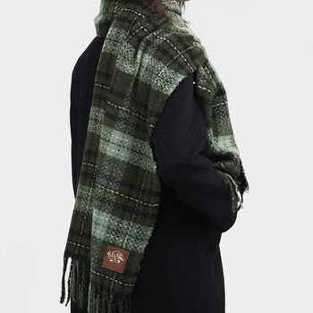 Cathy Green Boucle Scarf, 3 of 7